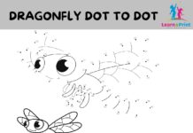 Free Insect Dot to Dot Printable Pages for Kids