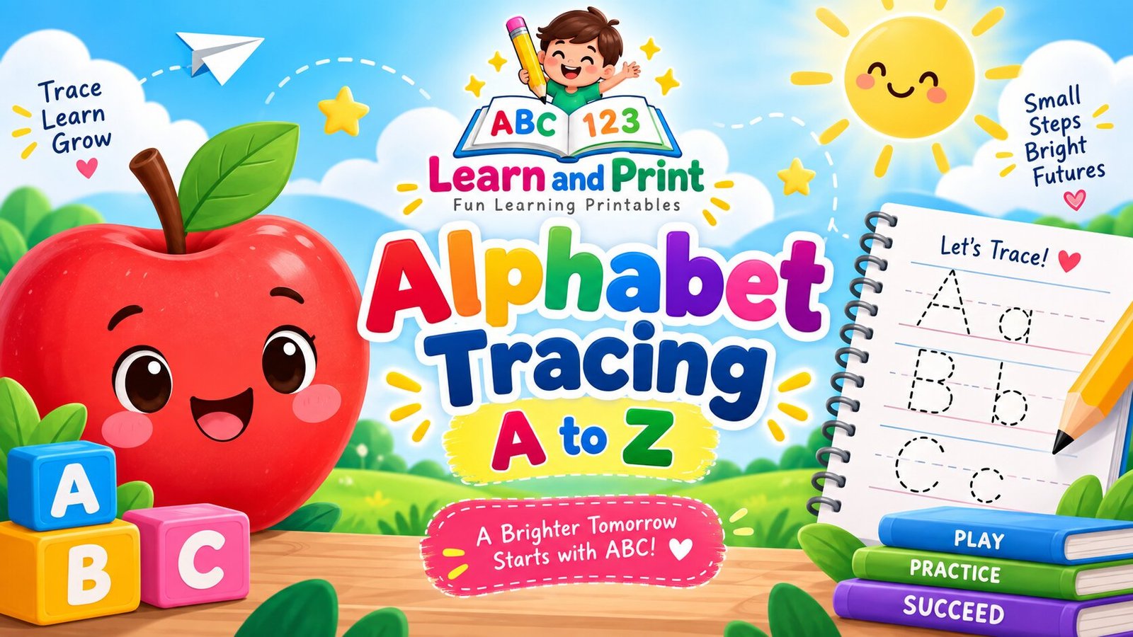 a-z tracing sheet