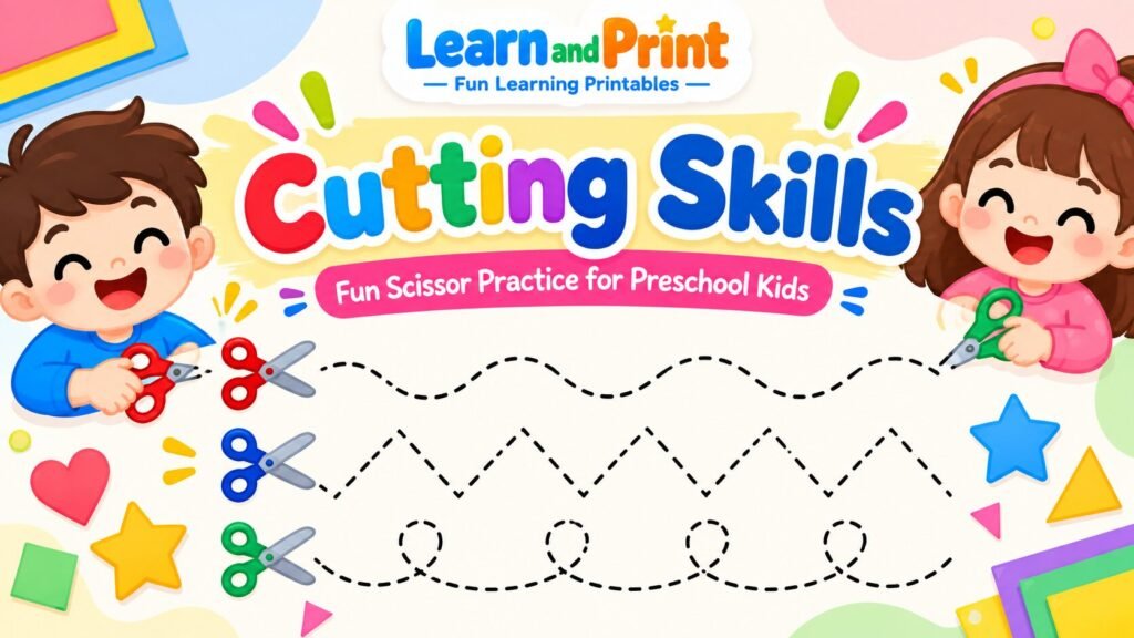 Free Scissor Skills Worksheets for Preschoolers: Fun Cutting Practice