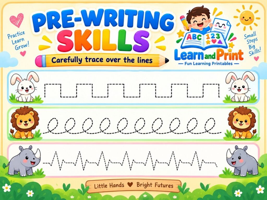 Free Pre-Writing Worksheets for Preschoolers: Boost Fine Motor Skills